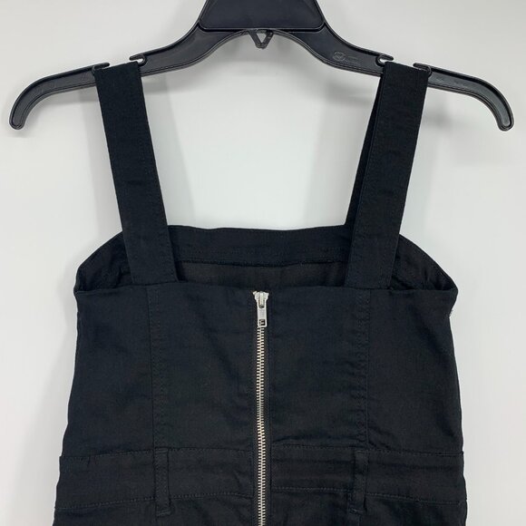 Forever 21 Dress Black Denim Mini Sheath Sleeveless Back Zip - Picture 7 of 8
